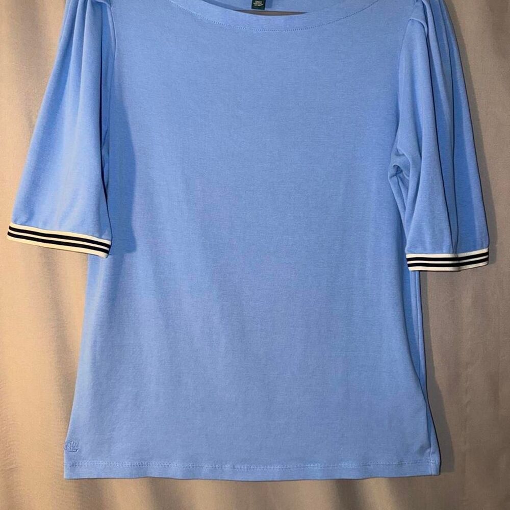 Women’s ‘Lauren’ Ralph Lauren blue short sleeve top